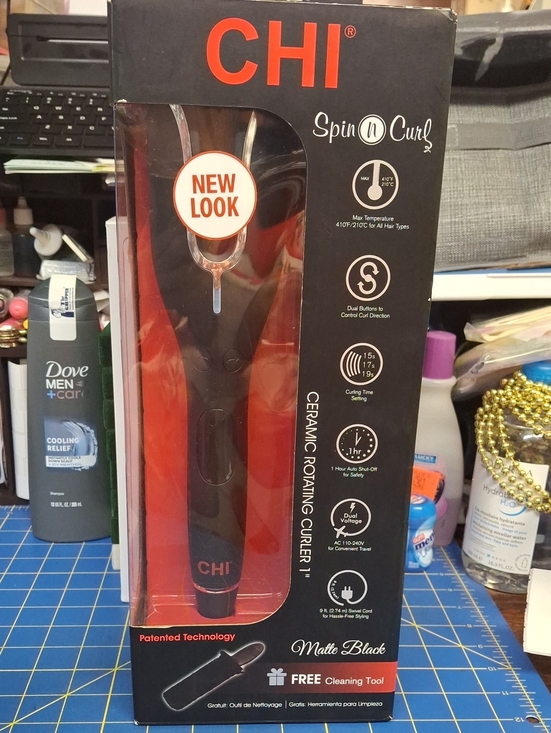 Chi Other - CHI Spin N Curl Ceramic Rotating Curler in Matte Black New Sealed Box